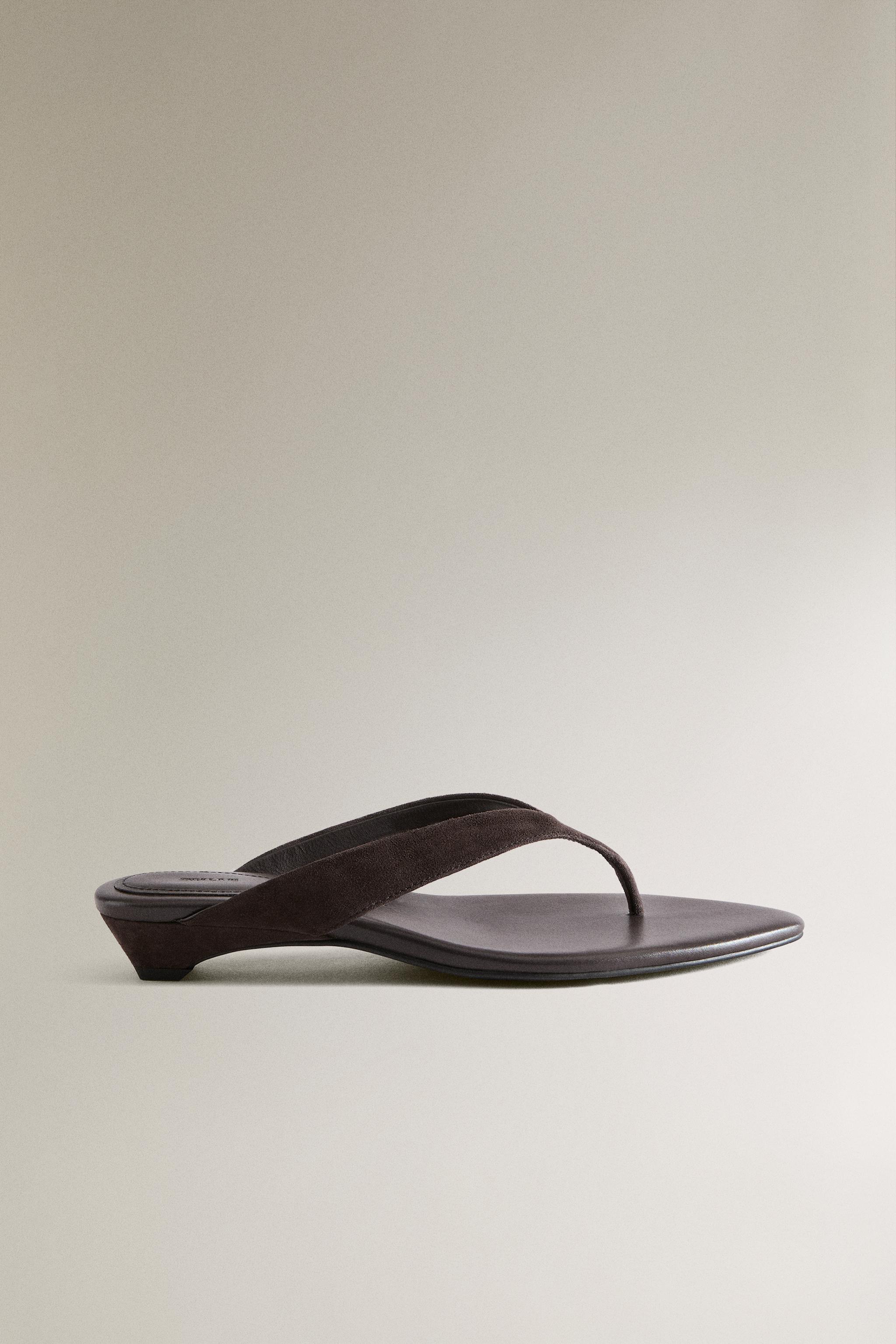 LEATHER HEEL SANDALS